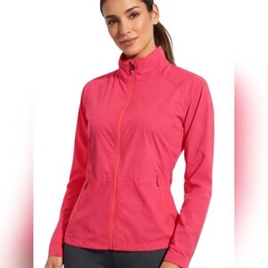 Spyder Active Pink Lightweight Running Windbreaker Jacket Sz S